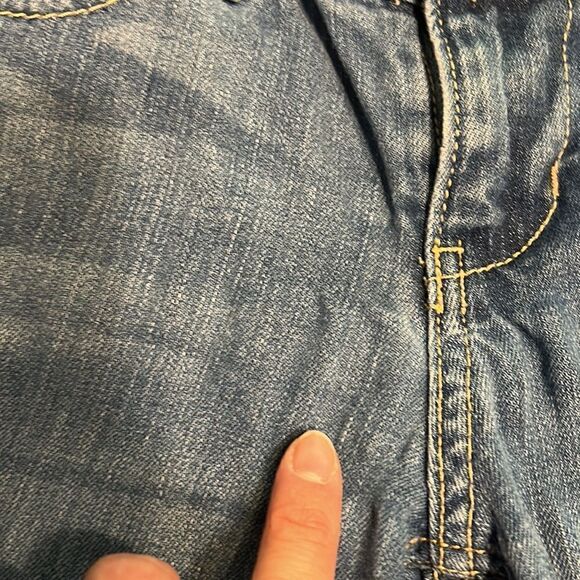 (3/$15)Banana Republic low rise denim capris size 1 petite or 25 petite. Stretch - Picture 11 of 11